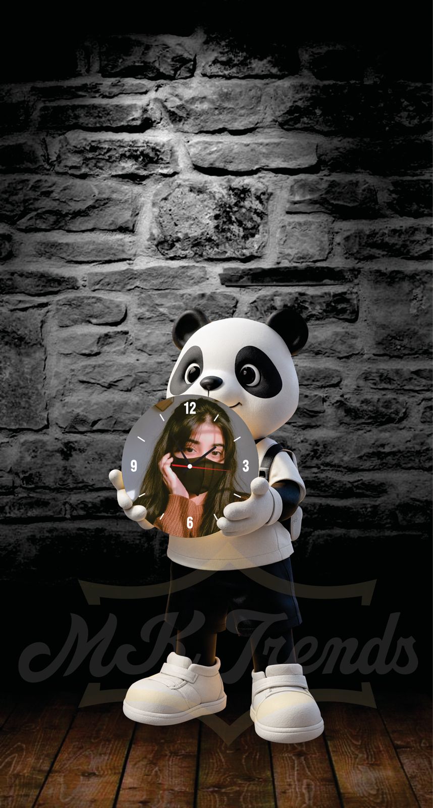 CUSTUMIZE TEADY BEAR WALL WATCH