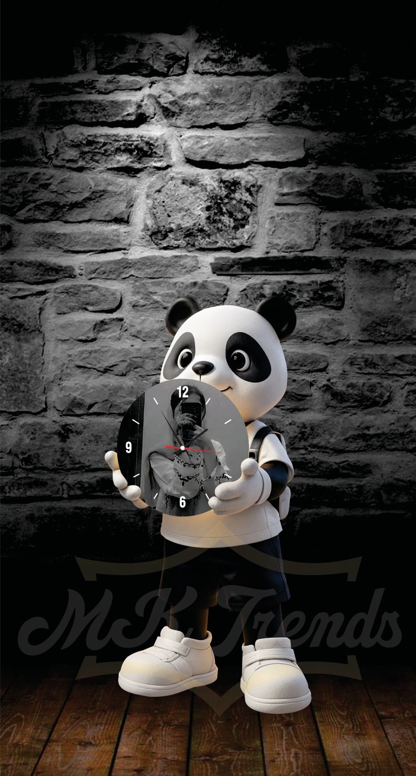 CUSTUMIZE TEADY BEAR WALL WATCH