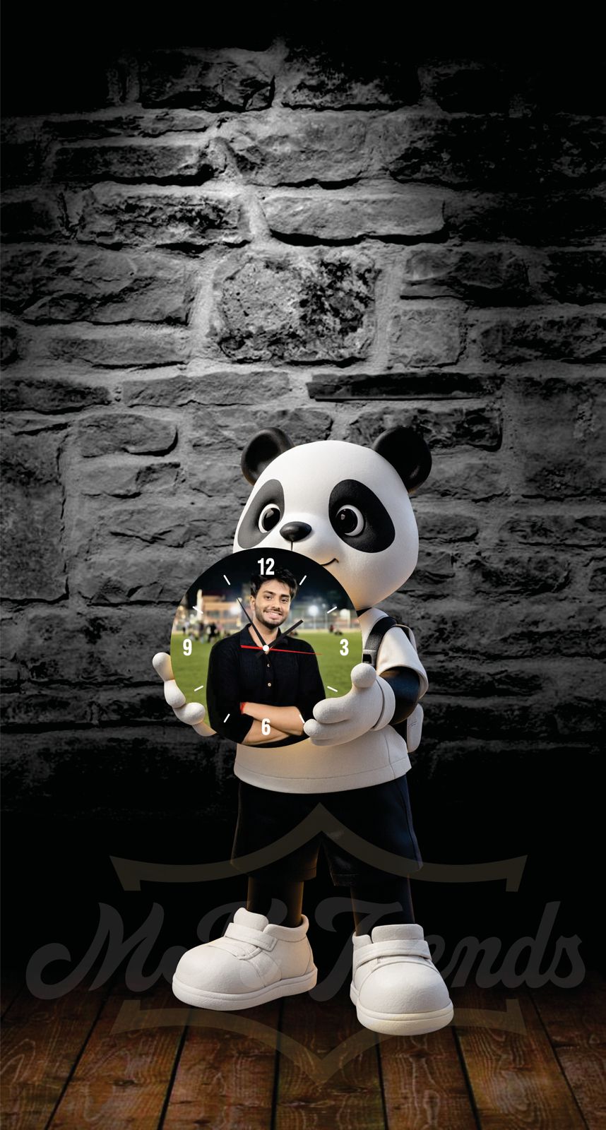 CUSTUMIZE TEADY BEAR WALL WATCH