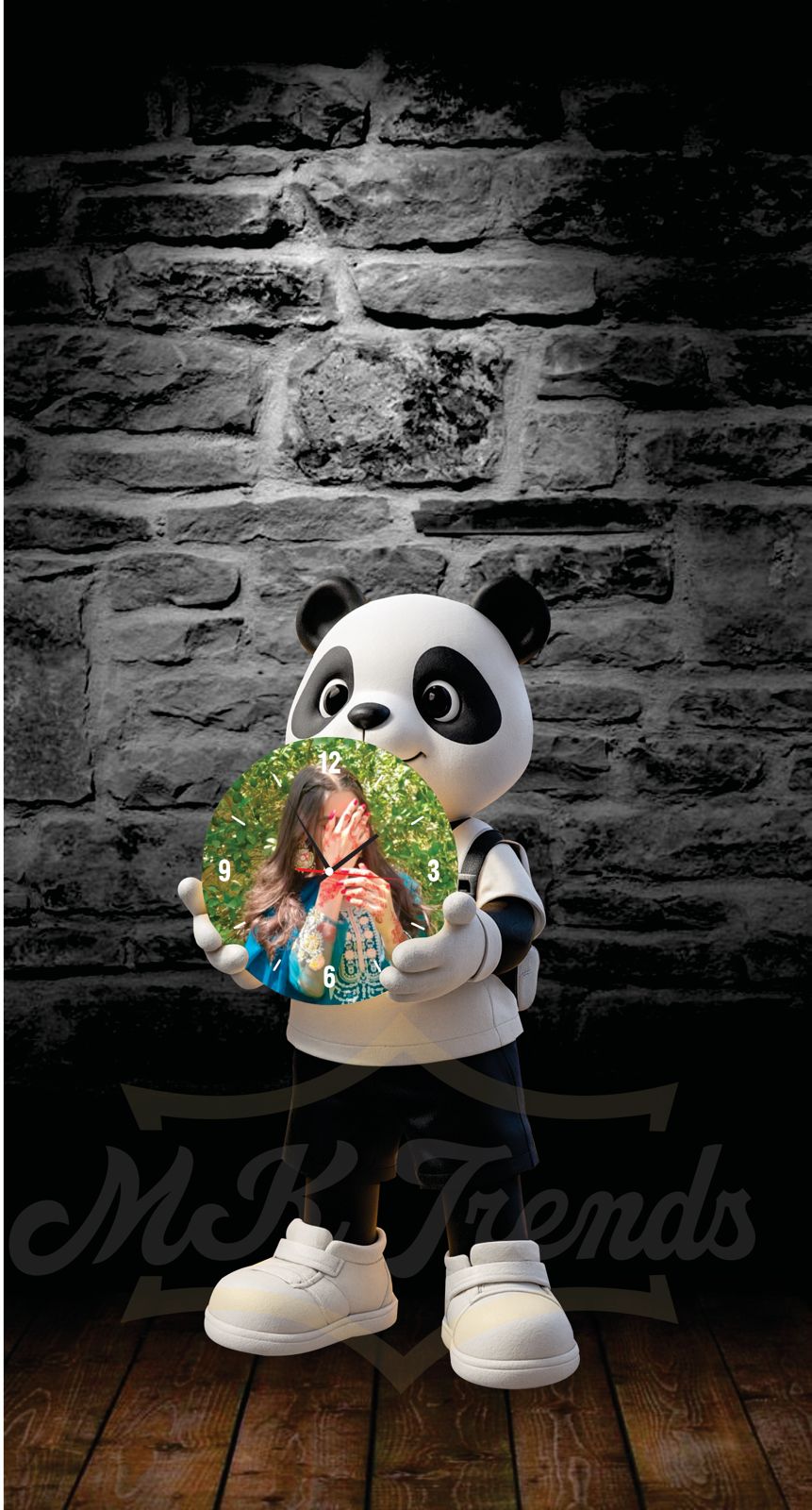 CUSTUMIZE TEADY BEAR WALL WATCH